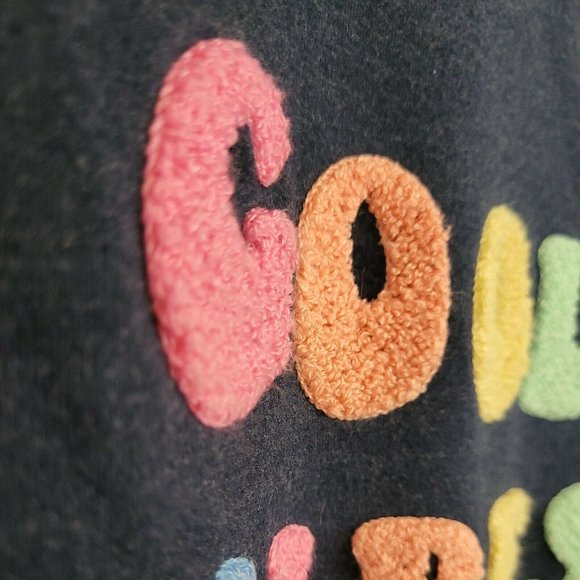 Wildfox Good Vibes Sweatshirt Women's Size medium Oversized Blue - Picture 3 of 7